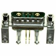 13-000091 Conec Solder Board Lock, Grounding Indents, Mounting Brackets Mating Side, Female Screwlock (4-40) Gold