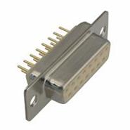 772-E15-213R001 NorComp Gold Solder Receptacle, Female Sockets 15 Positions