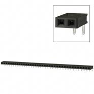 PPTC371LGBN-RC Sullins Connector Solutions Female Socket 0.100" (2.54mm) 37 Positions Through Hole, Right Angle