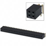 PPPC252LJBN-RC Sullins Connector Solutions 50 Positions Female Socket 0.100" (2.54mm) 2 Rows