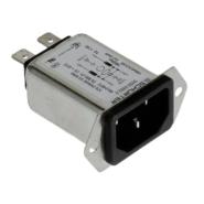 5120.0303.0 Schurter Quick Connect Receptacle, Male Blades 5120 Filtered (EMI, RFI) - Commercial, Medical