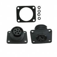 EXP-0941/05/S Bulgin Keyed Receptacle, Female Sockets Panel Mount, Flange IP68 - Dust Tight, Waterproof