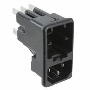 KE10.2100.105 Schurter Quick Connect Receptacle, Male Blades - Module Unfiltered - Commercial KE