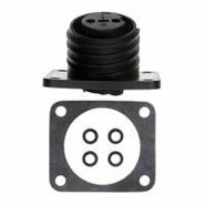 PX0941/02/S Bulgin 2 Positions Panel Mount, Flange IP68 - Dust Tight, Waterproof Receptacle, Female Sockets